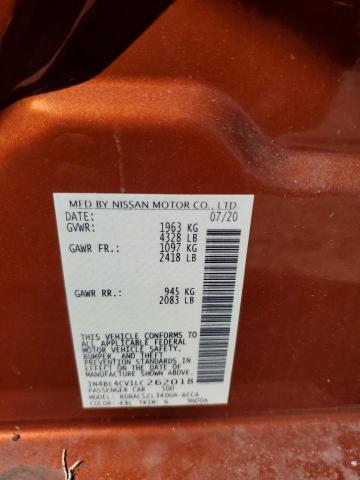 Photo 10 from auction – 2020 NISSAN ALTIMA SR with VIN 1N4BL4CV1LC262018
