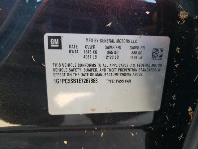 Photo 10 from auction – 2014 CHEVROLET CRUZE LT with VIN 1G1PC5SB1E7267883