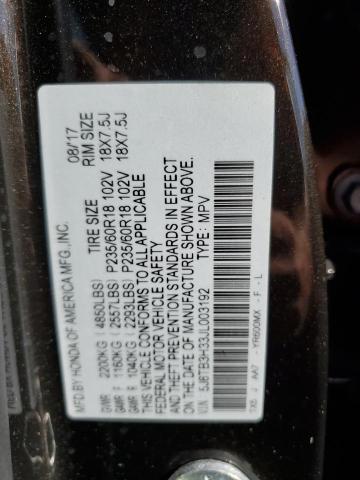 Photo 10 from auction – 2018 ACURA RDX with VIN 5J8TB3H33JL003192