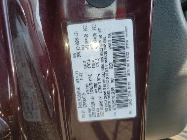 Photo 10 from auction – 2004 DODGE RAM 2500 S with VIN 3D7KU28D74G160349