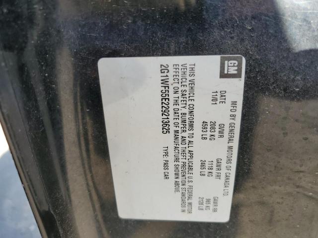 Photo 10 from auction – 2002 CHEVROLET IMPALA with VIN 2G1WF55E229213625