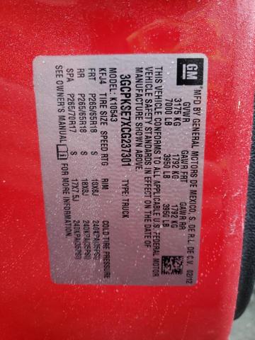 Photo 10 from auction – 2012 CHEVROLET SILVERADO with VIN 3GCPKSE7XCG237301