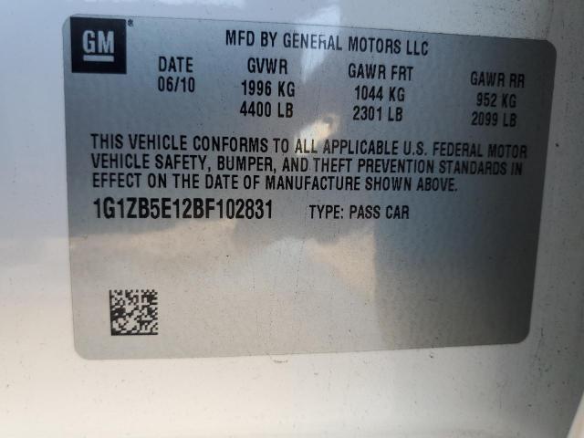 Photo 10 from auction – 2011 CHEVROLET MALIBU LS with VIN 1G1ZB5E12BF102831