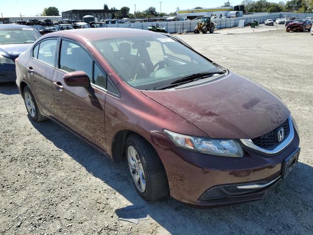 Photo 1 from auction – 2014 HONDA CIVIC LX with VIN 19XFB2F56EE251140