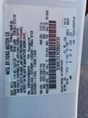 Photo 10 from auction – 2012 LINCOLN MKZ with VIN 3LNHL2JC9CR800939