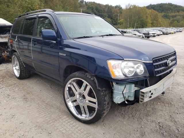 TOYOTA HIGHLANDER 2001 with VIN JTEHF21A410025467 - Photo from auction