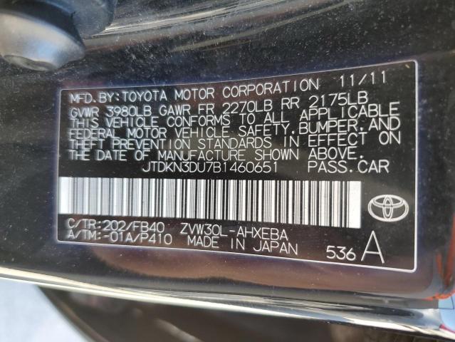 Photo 10 from auction – 2011 TOYOTA PRIUS with VIN JTDKN3DU7B1460651