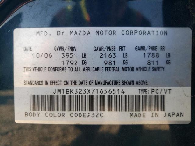 Photo 10 from auction – 2007 MAZDA 3 S with VIN JM1BK323X71656514