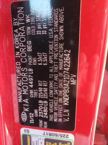 Photo 10 from auction – 2013 KIA SPORTAGE B with VIN KNDPB3A21D7422642