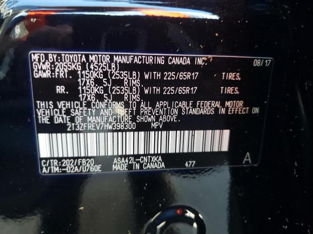 Photo 10 from auction – 2017 TOYOTA RAV4 LE with VIN 2T3ZFREV7HW398300