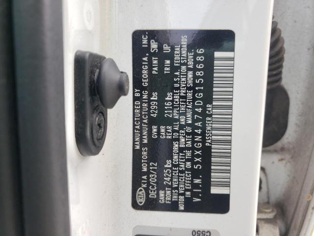 Photo 10 from auction – 2013 KIA OPTIMA EX with VIN 5XXGN4A74DG158686