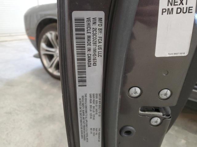 Photo 10 from auction – 2021 DODGE CHALLENGER with VIN 2C3CDZBT1MH516743