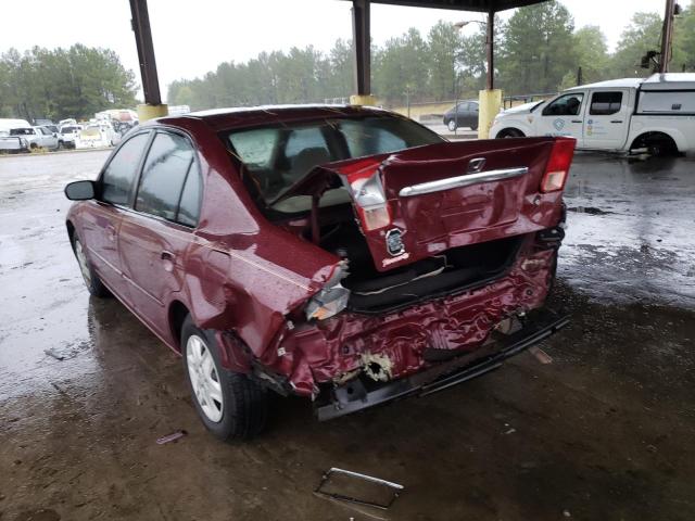 Photo 3 from auction – 2003 HONDA CIVIC with VIN 2HGES16543H580573