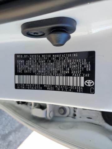 Photo 10 from auction – 2020 TOYOTA COROLLA SE with VIN 5YFS4RCE8LP040877