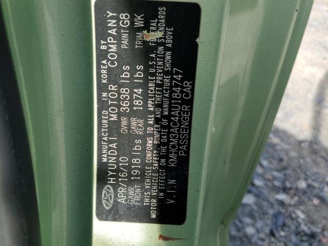 Photo 10 from auction – 2010 HYUNDAI ACCENT BLU with VIN KMHCM3AC4AU184747