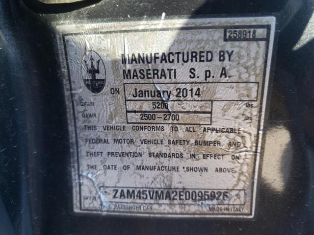Photo 10 from auction – 2014 MASERATI GRANTURISM with VIN ZAM45VMA2E0095926
