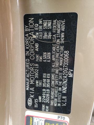Zdjęcie 10 z aukcji – 2016 KIA SOUL z VIN KNDJN2A20G7310068