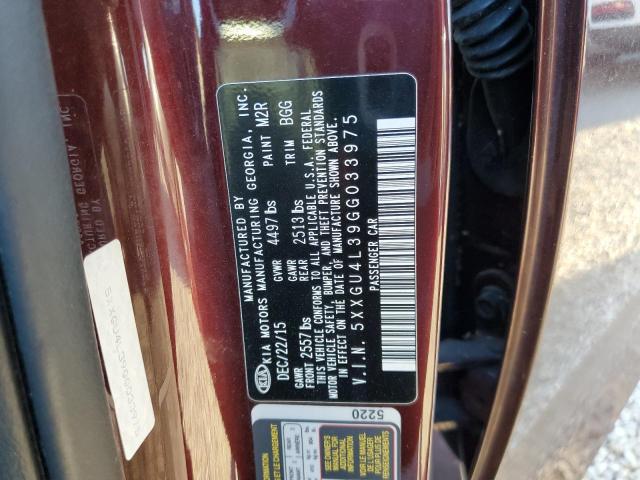 Photo 10 from auction – 2016 KIA OPTIMA EX with VIN 5XXGU4L39GG033975