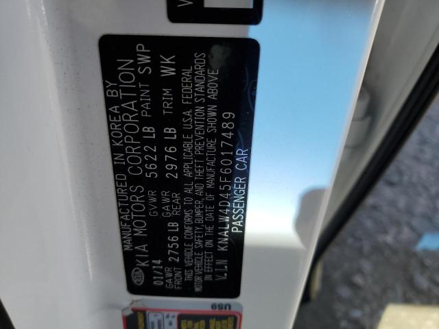 Photo 10 from auction – 2015 KIA K900 with VIN KNALW4D45F6017489