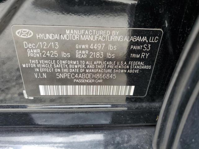 Photo 10 from auction – 2014 HYUNDAI SONATA SE with VIN 5NPEC4AB0EH866845
