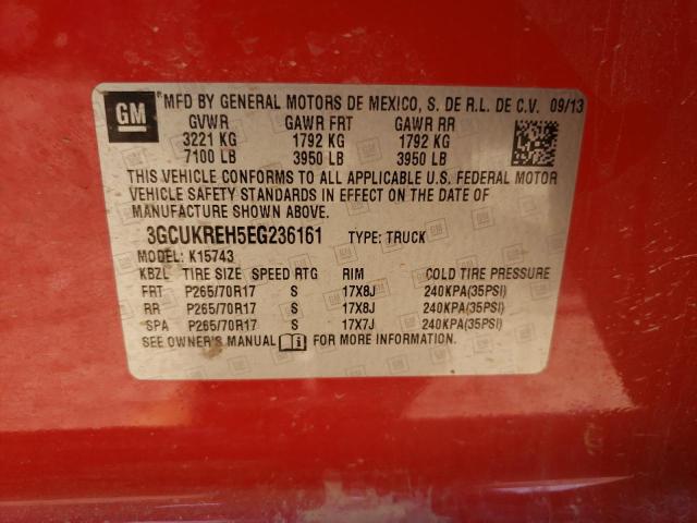 Photo 10 from auction – 2014 CHEVROLET SILVERADO with VIN 3GCUKREH5EG236161