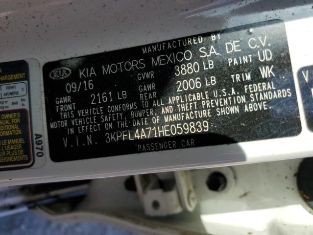 Photo 10 from auction – 2017 KIA FORTE LX with VIN 3KPFL4A71HE059839