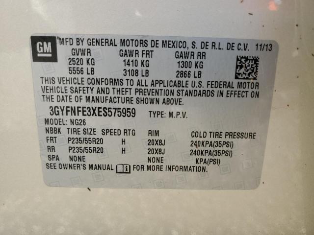 Photo 10 from auction – 2014 CADILLAC SRX PERFOR with VIN 3GYFNFE3XES575959