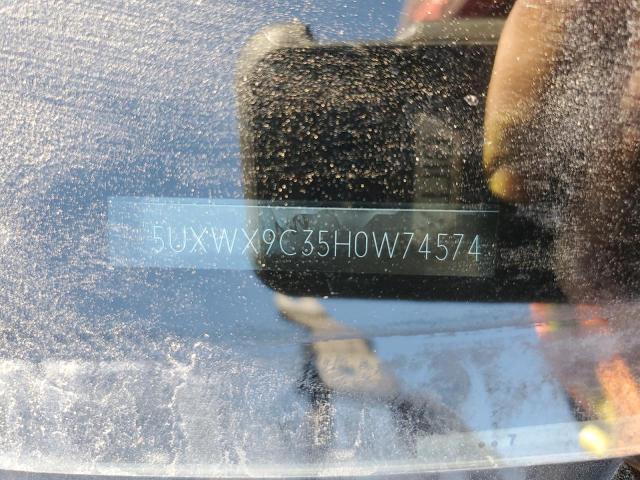 Photo 10 from auction – 2017 BMW X3 XDRIVE2 with VIN 5UXWX9C35H0W74574