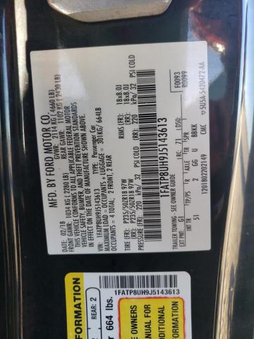 Photo 10 from auction – 2018 FORD MUSTANG with VIN 1FATP8UH9J5143613