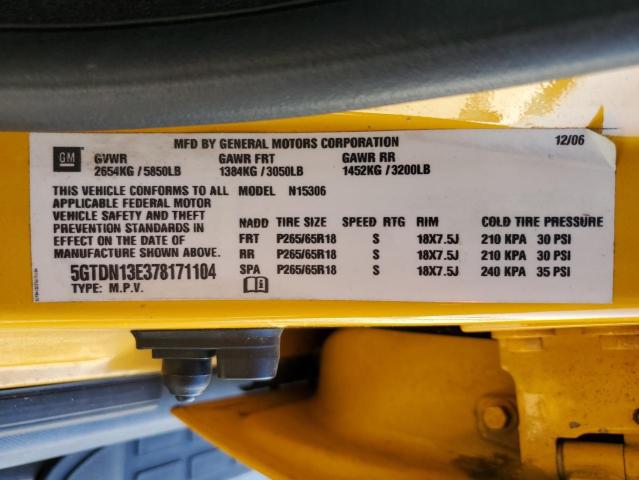 Photo 10 from auction – 2007 HUMMER H3 with VIN 5GTDN13E378171104