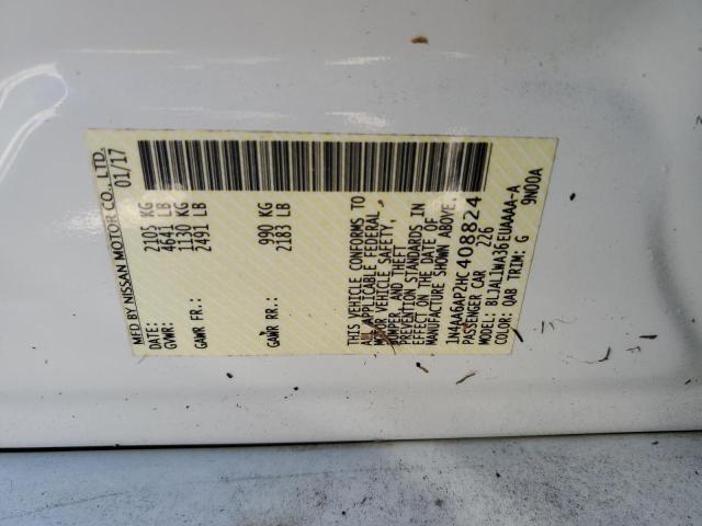 Photo 10 from auction – 2017 NISSAN MAXIMA 3.5 with VIN 1N4AA6AP2HC408824