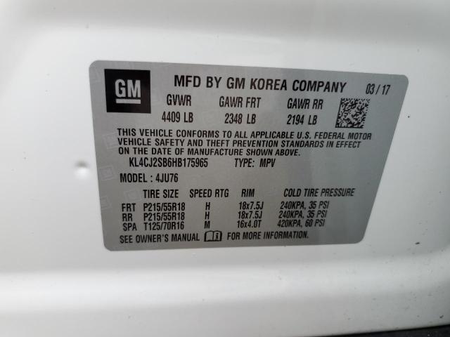 Photo 10 from auction – 2017 BUICK ENCORE SPO with VIN KL4CJ2SB6HB175965