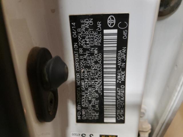 Photo 10 from auction – 2014 TOYOTA PRIUS V with VIN JTDZN3EU2E3354386
