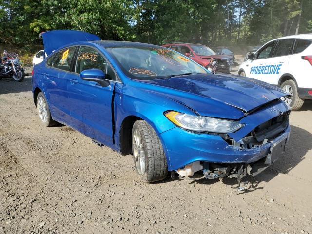 FORD FUSION SE 2017 with VIN 3FA6P0HD1HR172259 - Photo from auction