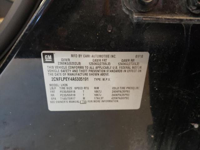 Photo 10 from auction – 2010 CHEVROLET EQUINOX LT with VIN 2CNFLPEY4A6305191