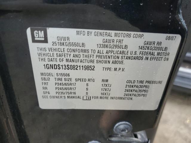 Photo 10 from auction – 2008 CHEVROLET TRAILBLAZE with VIN 1GNDS13S082119852