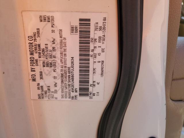 Photo 10 from auction – 2007 MERCURY MOUNTAINEE with VIN 4M2EU48807UJ02634