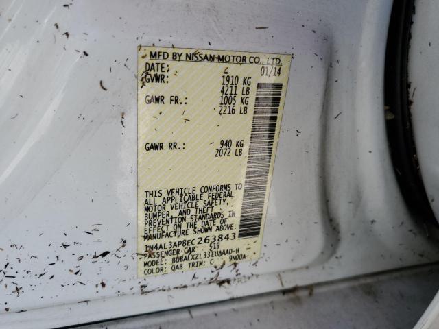 Photo 10 from auction – 2014 NISSAN ALTIMA 2.5 with VIN 1N4AL3AP8EC263843