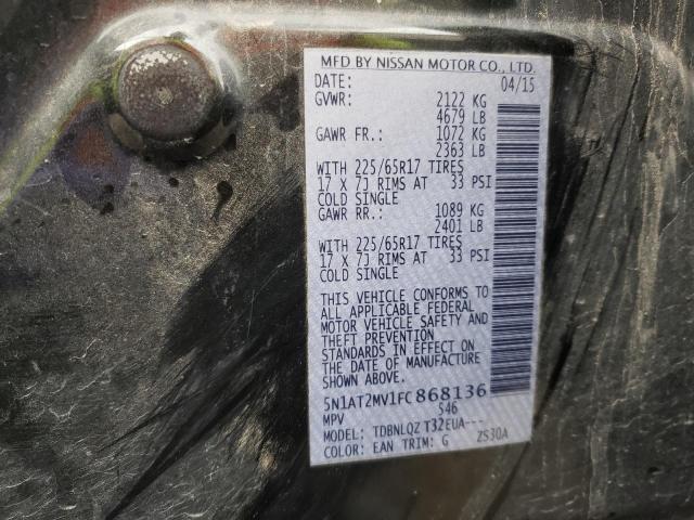 Photo 10 from auction – 2015 NISSAN ROGUE S with VIN 5N1AT2MV1FC868136