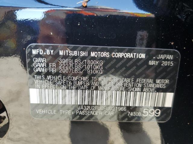Photo 10 from auction – 2015 MITSUBISHI LANCER ES with VIN JA32U2FU0FU021966