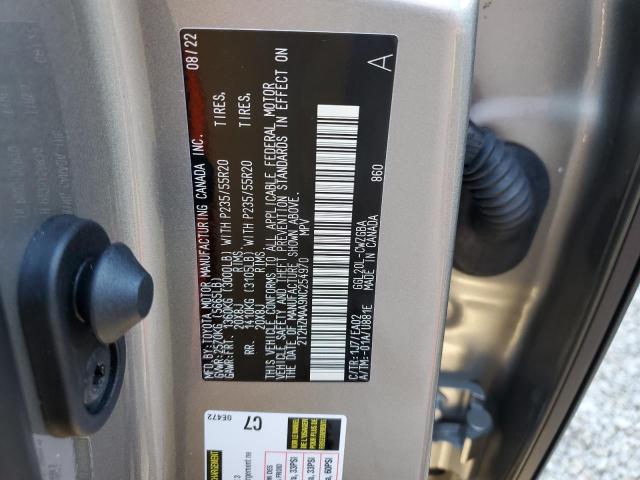 Photo 10 from auction – 2022 LEXUS RX 350 with VIN 2T2HZMAA9NC254970