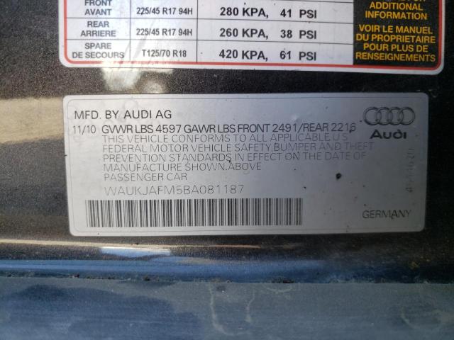 Photo 10 from auction – 2011 AUDI A3 PREMIUM with VIN WAUKJAFM5BA081187