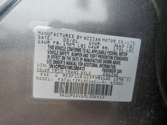 Photo 10 from auction – 2021 NISSAN KICKS SR with VIN 3N1CP5DV1ML506413