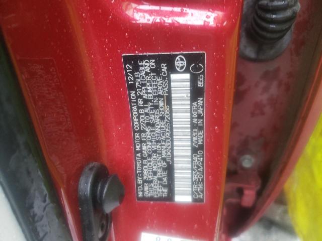 Photo 10 from auction – 2013 TOYOTA PRIUS with VIN JTDKN3DU9D5572086