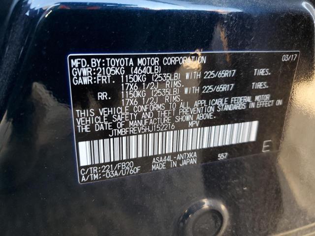 Photo 10 from auction – 2017 TOYOTA RAV4 LE with VIN JTMBFREV5HJ152216