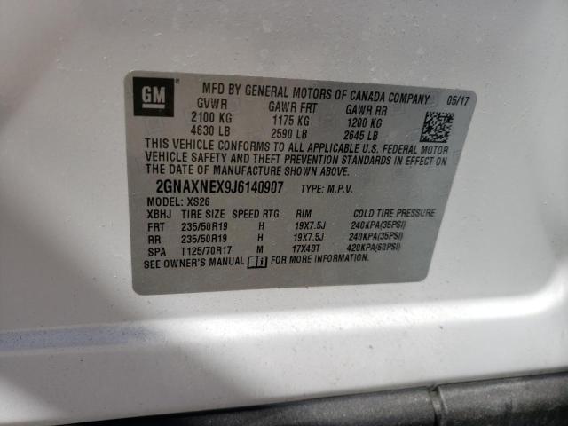 Photo 10 from auction – 2018 CHEVROLET EQUINOX PR with VIN 2GNAXNEX9J6140907