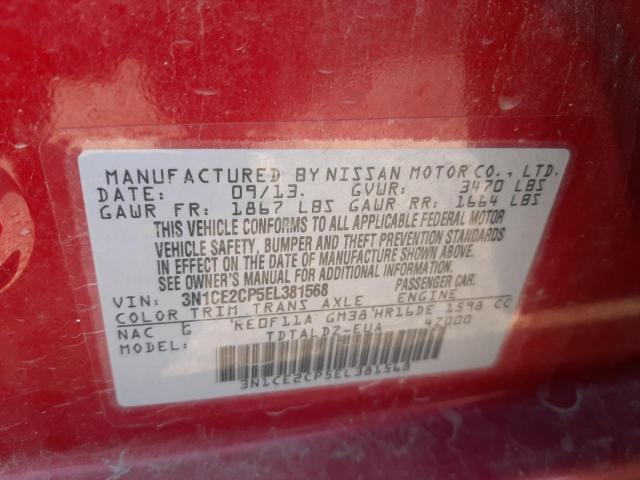 Photo 10 from auction – 2014 NISSAN VERSA NOTE with VIN 3N1CE2CP5EL381568