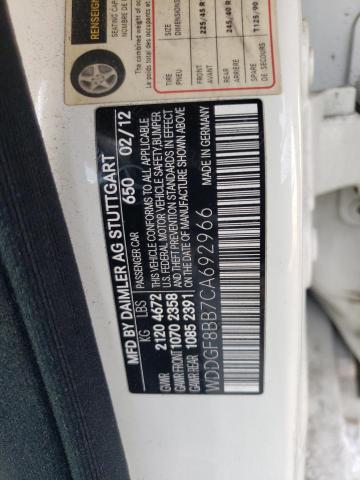 Photo 10 from auction – 2012 MERCEDES-BENZ C 300 4MAT with VIN WDDGF8BB7CA692966