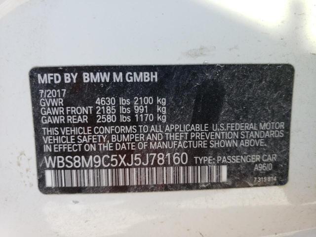 Photo 10 from auction – 2018 BMW M3 with VIN WBS8M9C5XJ5J78160