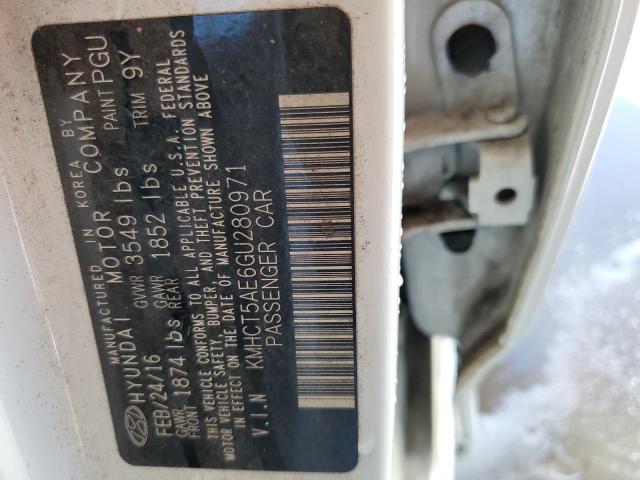 Photo 10 from auction – 2016 HYUNDAI ACCENT SE with VIN KMHCT5AE6GU280971